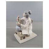 Lladrï¿½ Porcelain Figurine Geisha Arranging Flowers