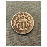 1876 Shield Type Nickel