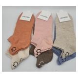 6 Pair Smiley Face Socks Adult Unisex