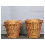 2x The Bid Wicker Baskets/hampers