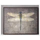 Fred Bertheas Dragonfly On Distressed Stone