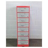 Vintage Heavy Duty 8 Drawer Rolling Shop Cabinet