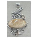 .925 Pendant Fossil Coral Color