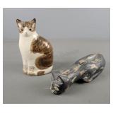 2x The Bid Cat Figurines
