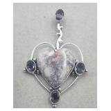 .925 Pendant Amethyst Purple Colors