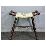 Vintage Victorian Style Mahogany Footstool