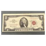 Low Serial Star Note $2 Red Seal Banknote