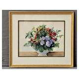 Floral Arrangement Water Color Painting