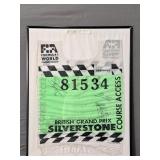 1997 Course Access Bib Silverstone Grand Prix