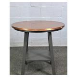 High End Round Copper Top Metal Framed Table