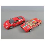 2x The Bid Burago Ferrari Die Cast Cars
