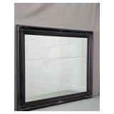 Painted Wood Framed Wall Hung Mirror