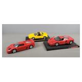 3x The Bid Ferrari Diecast Cars