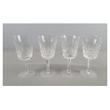 4x The Bid Waterford Crystal Stemware