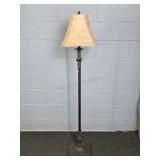 Bronze Finish Metal Floor Lamp W/ Shade