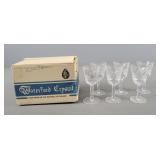 6x The Bid Waterford Crystal Stemware In Orig Box