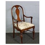 Beautiful Vintage Mahogany Upholstered Chair