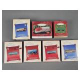 7x The Bid Assorted Hallmark Train Ornaments
