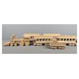 Vintage Wood Train Set