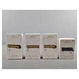 4x The Bid Hallmark Train Ornaments