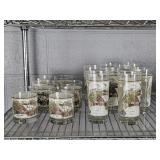 14 Pc Friendly Village Glassware