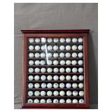 Collection Of Advertising Golf Balls In Case