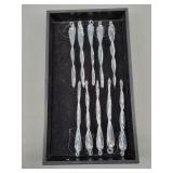 10x The Bid 7" Glass Icicle Ornaments