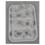 11 Pc Bethlehem Star Ornaments Glittered