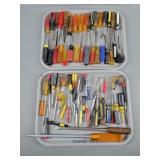 2x The Bid Tray Contents Of Screwdrivers