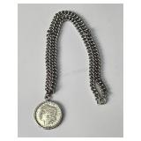 1921 S Morgan Dollar Necklace (24")
