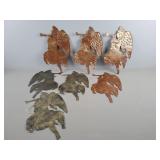 7x The Bid Metal Angel Wall Hanging