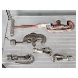 5 Pc Lot Assorted Pipe Cutters