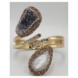 Lots Of Sparkle Elegant Bracelet Gold Tone With