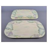 4x The Bid Hand Made Decorative Trays
