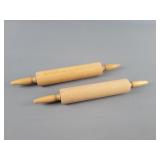 2x The Bid 18 1/2in. Wooden Rolling Pins