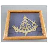 Vintage Nautical Ship Inclinometer Under Glass