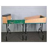 Folding 2 Section Craps Table W/ 6 Large Dice