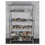 Large Lot Asstd Tools & More-rack Not Included