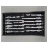 12x The Bid 7" Glass Icicle Ornament