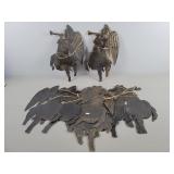 11x The Bid Metal Angel Wall Hanging
