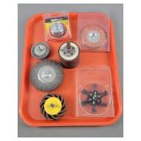 Lot Of Abrasive Grit Drill Bits And Wire Brushes