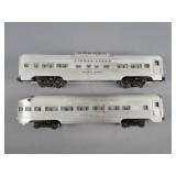 2x The Bid Lionel Silver Series Passenger Car