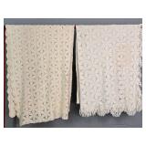 2x The Bid Vintage Lace Coverlets