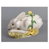 Vintage Ceramic Soup Tureen White Rabbit