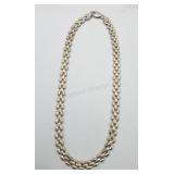 Sterling Silver Italy 16in Necklace 14.6g
