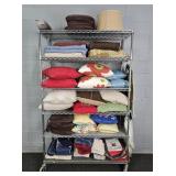 Lot Of Pillows, Cushions, Blankets, & More