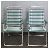 2x The Bid Lallemand Folding Lawn Chair