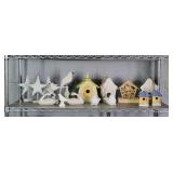 16x The Bid Stars, Birds, Birdhouses Decor