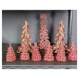 9x The Bid Decorative Christmas Trees
