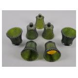7x The Bid Vintage Hobnail Votive Candle Inserts